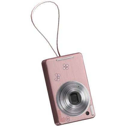 Y2K Waist Keychain Camera Pink