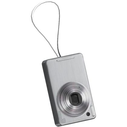 Y2K Waist Keychain Camera White