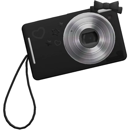 Y2K Face Digital Camera Black