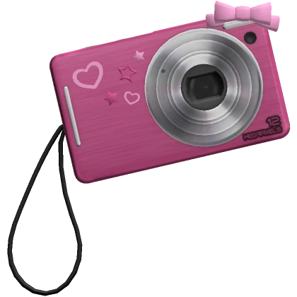 Retro 2000s Digital Camera Hot Pink