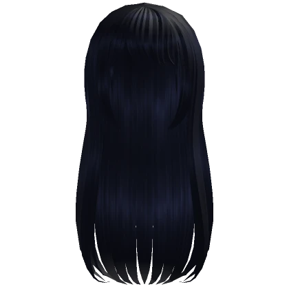 Long Delicate Doll Hair - Midnight Blue