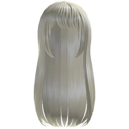 Long Delicate Doll Hair - Platinum Blonde