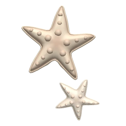 ♡ summer star seashell hairclip beige