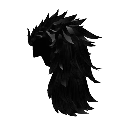 Anime Sukuna Long Mohawk Hair in Black