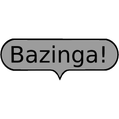 Sheldon's Speech Bubble Bazinga!