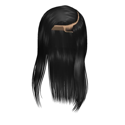 Sleek Combover Side Part in Black
