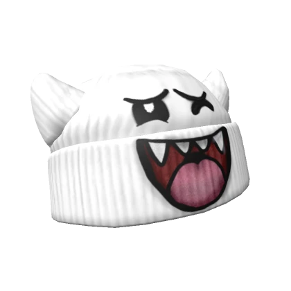 White Waza Cat Beanie