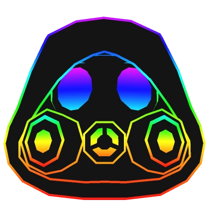 Cartoony Rainbow Gas Mask