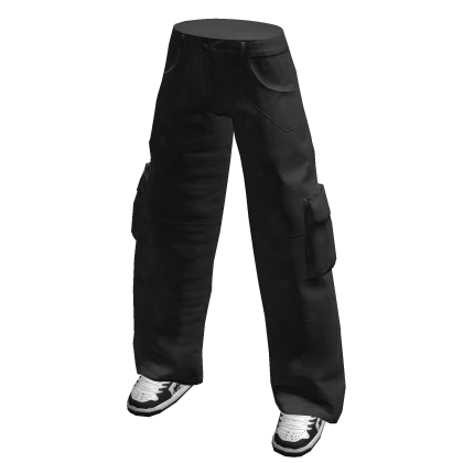 Black Camo Cargo Pants