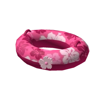 ♡ summer hibiscus floatie in pink ♡