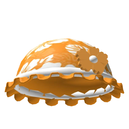 ♡ summer hibiscus flower hat in yellow ♡