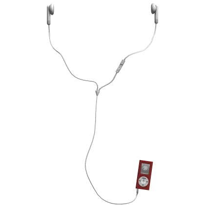Retro 2000s Earbuds and Music Player 3.0 Red