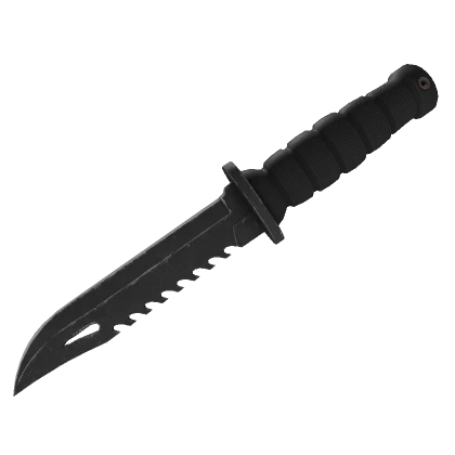 Military Combat Army Knife Black