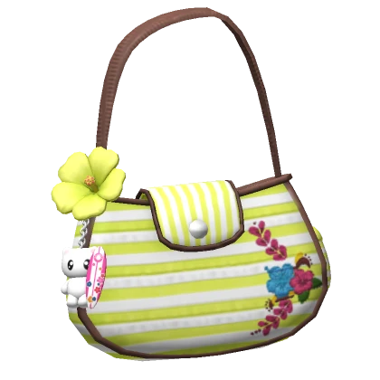 ♡ yellow hibiscus summer beach bag