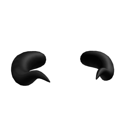 Front Facing Horns In Black