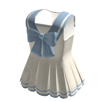 🍀Summer Sailor Dress (Sky Blue)