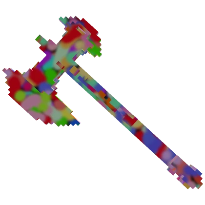 🌈8-Bit Rainbow Barf Axe