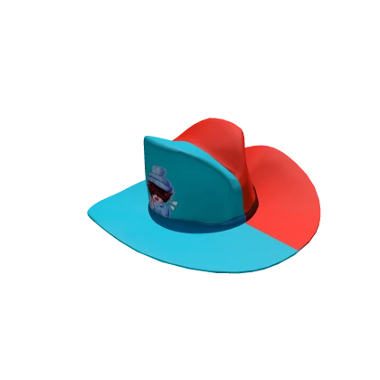 Red & Blue Yee Haw Hat