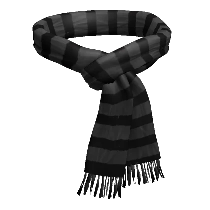 Grey Striped Scarf