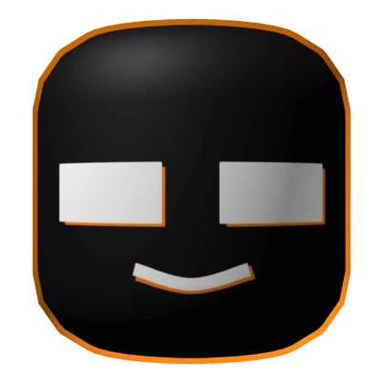 ⏳ Black Head With Orange Outline