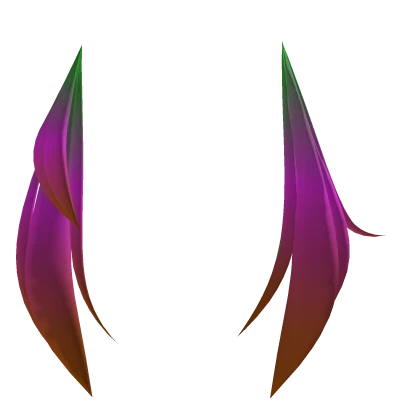 Asymmetrical YUCKY UNPLEASANT GRADIENT tails