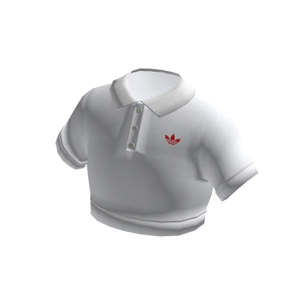 adidas Cropped White Polo