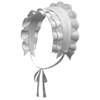 Victorian-esque Gothic Bonnet - White