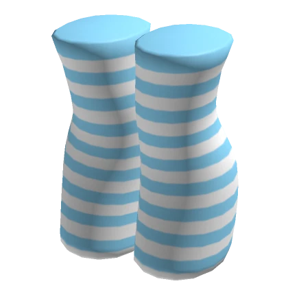 Chibi Doll Stockings - Blue Stripes