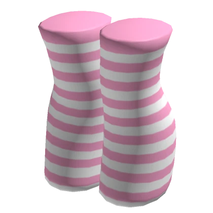 Chibi Doll Stockings - Pink Stripes