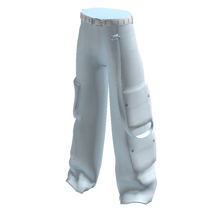 Pastel Blue Cargo Pants