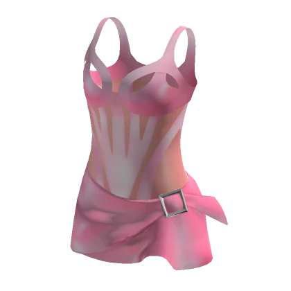 Pink Corset Dress (Light Orange)