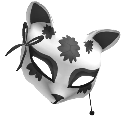 kitsune mask (black/white)