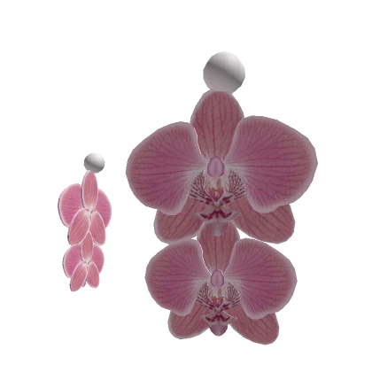 Pink Orchid Summer Spring Pearl Earrings