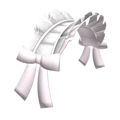 ♡ ruffle headband w bows