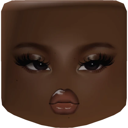 Baddie Y2k Glossy Makeup Mask Brown Skin Tone