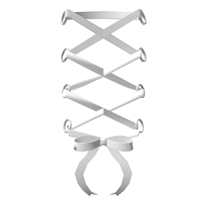 ꒰┊white corset back lace (3.0)