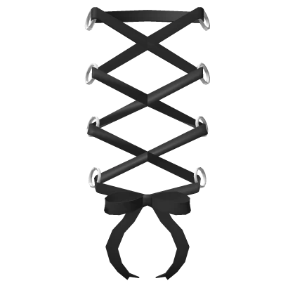 ꒰┊black corset back lace (3.0)