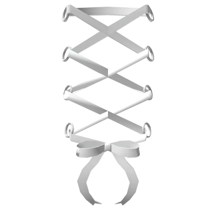 ꒰┊white corset back lace (1.0)