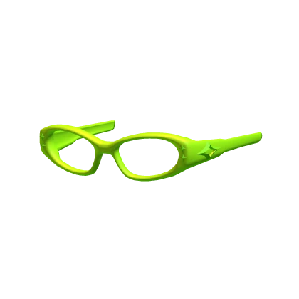 Y2K Neon Green Glasses