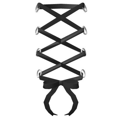 ꒰┊black corset back lace (1.0)