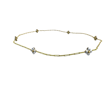 Pearl Flower Waist Chain [Gold]