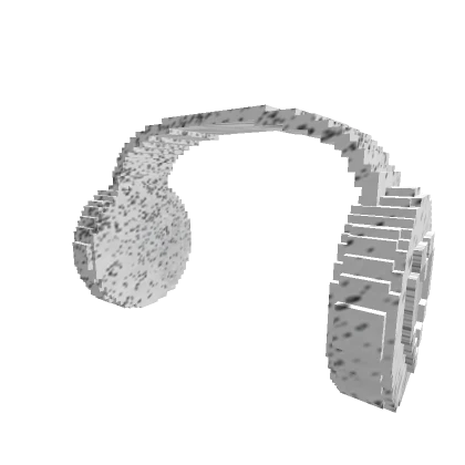 8-Bit White Iron Headphones of Healing