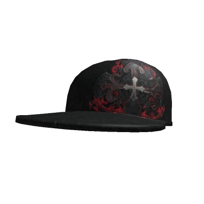 Red Y2K Affliction Cross Hat 