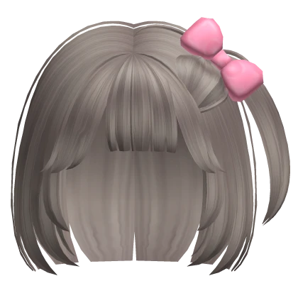 ♡ Kawaii Short Hime with Bow Pigtail (Ash Blonde)