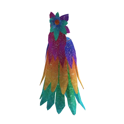 Rainbow flower garden gala dress
