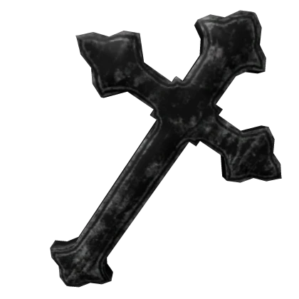 Gothic Emo Black Y2K Gloth Cross 