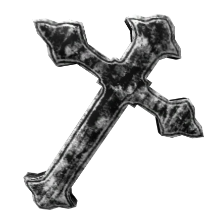 Gothic Emo White Y2K Gloth Cross 