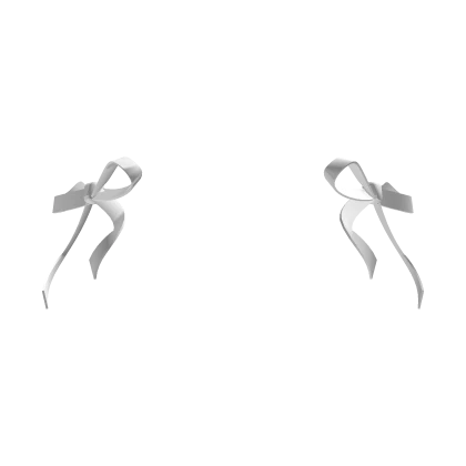 ♡ White darling hair bows