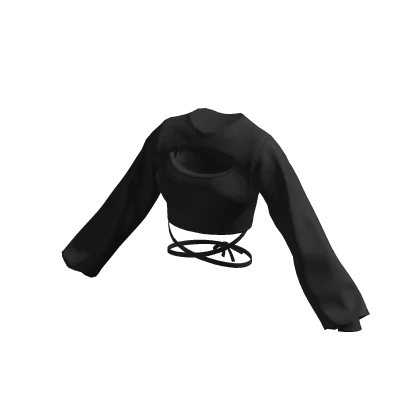 Dark Grey Bandage Crop Top