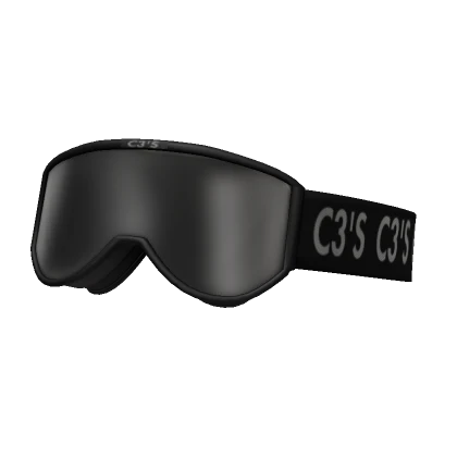 C3's Vintage Black Racing Goggles